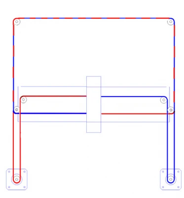 CoreXY Belt Diagram